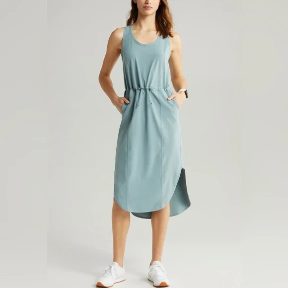 Zella Nordstrom In Flight Drawcord Waist Utility Dress XL - Picture 2 of 6